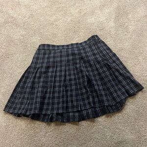 Large Grey Plaid Aerie Skirt